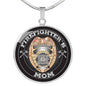 Firefighter's Mom Luxury Necklace (Silver Badge) - Freedom Look