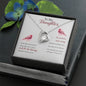 Daughter Gift From Mom Dad Heart Necklace Pendant Jewelry Women Message Box