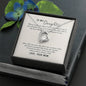 Daughter Gift From Mom Heart Pendant Jewelry Necklace Women Message Box