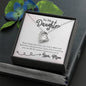 Daughter Heart Necklace Jewelry Pendant Women Message Box Gift