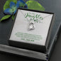 Daughter Heart Jewelry Necklace Pendant Women Message Box Gift