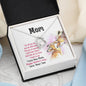 Mom Heart Beauty Pendant Jewelry Necklace Women Birthday Gift