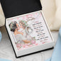 Daughter Gift From Mom Heart Pendant Jewelry Necklace Women Message Box Gift