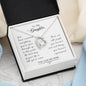 Daughter Gift From Mom Dad Heart Pendant Jewelry Necklace Women Message Box