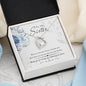Sister Heart Jewelry Mother’s Day Necklace Pendant Women Message Box Gift