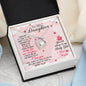 Daughter Gift From Mom Heart Jewelry Pendant Necklace Women Message Box