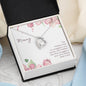 Mommy Heart Pendant Necklace Jewelry Women Message Box Gift