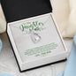 Daughter Heart Jewelry Necklace Pendant Women Message Box Gift