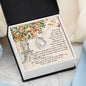 Daughter Gift From Mom Heart Necklace Pendant Jewelry Women Message Box Gift