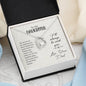 Daughter Gift From Dad Heart Necklace Pendant Jewelry Women Message Box