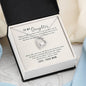 Daughter Gift From Mom Heart Pendant Jewelry Necklace Women Message Box