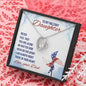Military Daughter Heart Jewelry Pendant Necklace Women Message Box Dad Gift