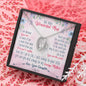 Mom Daughter Heart Beauty Jewelry Pendant Necklace Women Birthday Gift