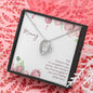 Mommy Heart Pendant Necklace Jewelry Women Message Box Gift