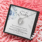 Sister Heart Jewelry Mother’s Day Necklace Pendant Women Message Box Gift