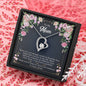 Mom Flowers Heart Beauty Pendant Jewelry Necklace Women Birthday Gift