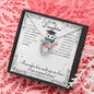 Daughter Graduation Gift Heart Necklace Pendant Jewelry Women Message Box