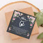 Mom Flowers Heart Beauty Pendant Jewelry Necklace Women Birthday Gift