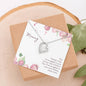Mommy Heart Pendant Necklace Jewelry Women Message Box Gift