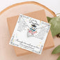 Daughter Graduation Gift Heart Necklace Pendant Jewelry Women Message Box