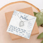 To My Mom Gift From Son Daughter - Message Box Heart Pendant Necklace