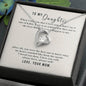 Daughter Gift From Mom Heart Pendant Jewelry Necklace Women Message Box