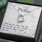 To My Mom Gift From Son Daughter - Message Box Heart Pendant Necklace