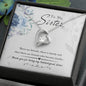Sister Heart Jewelry Mother’s Day Necklace Pendant Women Message Box Gift