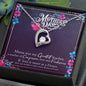 Mom Flowers Heart Beauty Jewelry Pendant Necklace Women Birthday Gift