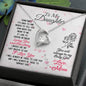 Daughter From Mom Heart Necklace Jewelry Pendant Women Message Box Gift