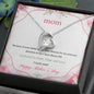 Mom from Son or Daughter Heart Necklace Pendant Women Birthday Gift