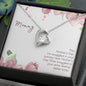 Mommy Heart Pendant Necklace Jewelry Women Message Box Gift