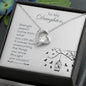 Daughter From Mom Dad Heart Jewelry Pendant Necklace Women Message Box Gift