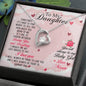 Daughter Gift From Mom Heart Jewelry Pendant Necklace Women Message Box