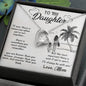 Daughter Gift From Mom Heart Pendant Necklace Jewelry Women Message Box Gift