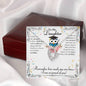 Daughter Graduation Gift Heart Necklace Pendant Jewelry Women Message Box