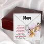 Mom Heart Beauty Pendant Jewelry Necklace Women Birthday Gift