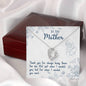 To My Mom Gift From Son Daughter - Message Box Heart Pendant Necklace