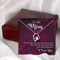 Mom from Daughter or Son Heart Pendant Necklace Women Birthday Gift