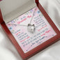 Mom Daughter Heart Beauty Jewelry Pendant Necklace Women Birthday Gift