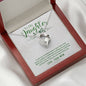 Daughter Heart Jewelry Necklace Pendant Women Message Box Gift