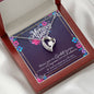 Mom Flowers Heart Beauty Jewelry Pendant Necklace Women Birthday Gift
