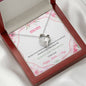 Mom from Son or Daughter Heart Necklace Pendant Women Birthday Gift