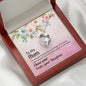 Mom Daughter Heart Beauty Pendant Jewelry Necklace Women Birthday Gift