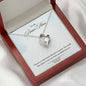Bonus Mom Heart Jewelry Mother’s Day Necklace Pendant Women Message Box Gift