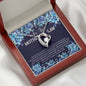 Mother-In-Law Heart Beauty Pendant Necklace Birthday Gift From Son Daughter