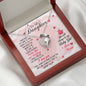 Daughter Gift From Mom Heart Jewelry Pendant Necklace Women Message Box