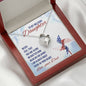 Military Daughter Heart Jewelry Pendant Necklace Women Message Box Dad Gift