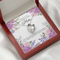 Mother’s Day Heart Jewelry Necklace Pendant Women Message Box Gift