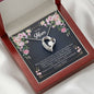 Mom Flowers Heart Beauty Pendant Jewelry Necklace Women Birthday Gift